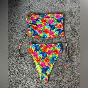 Frankies Bikinis Neon Surfer Bikini Set